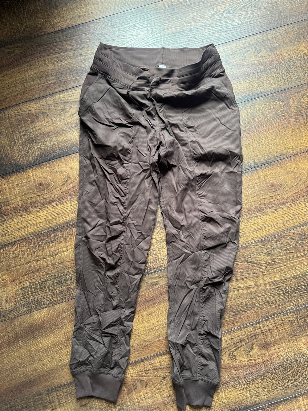 lululemon Green Ribbed Drawstring Joggers
